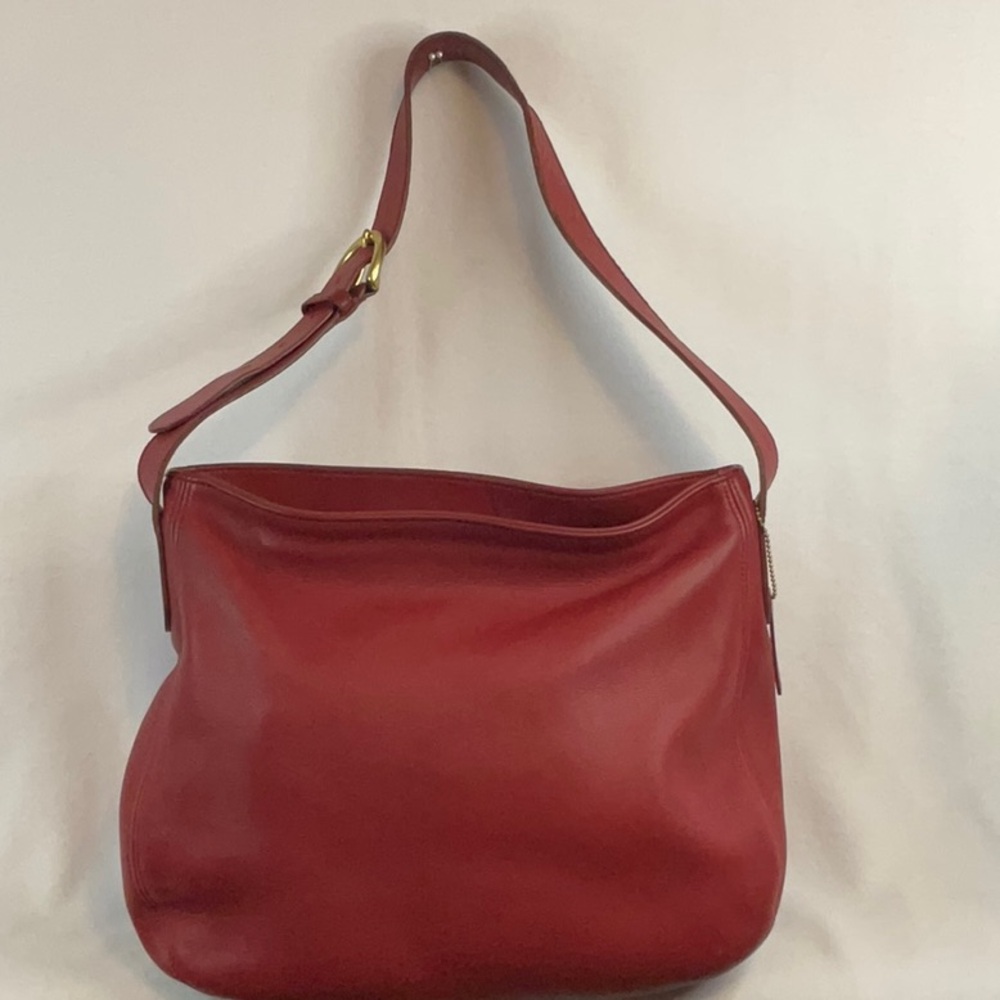 COACH VINTAGE RED Soho zip bag NoA7H-4161